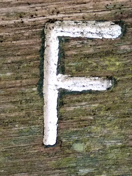 Sıkıntılı Durum Tipografisi ile Yazılan Kelimeler Ransom Yazı Tipi F Harfi Bulundu