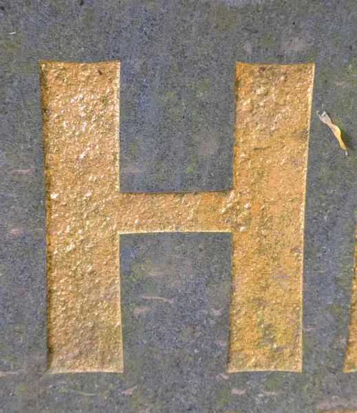 Sıkıntılı Durum Tipografisi ile Yazılan Kelimeler Ransom Yazı Tipi H Harfi Bulundu