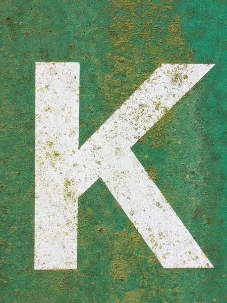 Sıkıntılı Durum Tipografisi ile Yazılan Sözcükler Ransom Yazı Tipi Harfi K