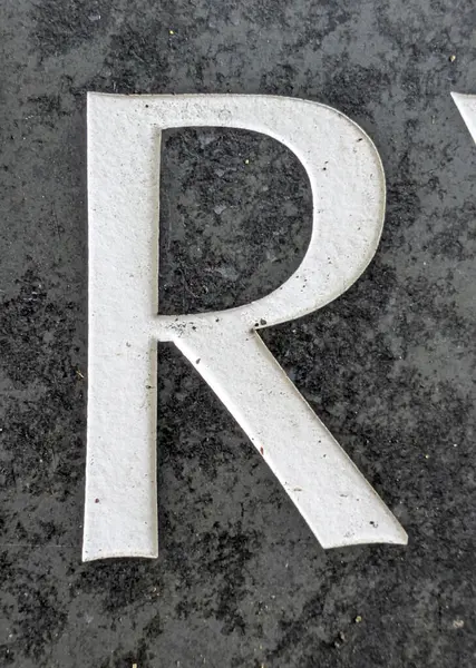 Sıkıntılı Durum Tipografisi ile Yazılan Sözcükler Ransom Yazı Tipi Harfi R