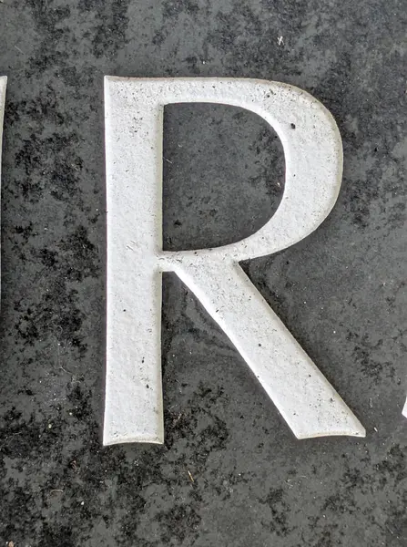 Sıkıntılı Durum Tipografisi ile Yazılan Sözcükler Ransom Yazı Tipi Harfi R