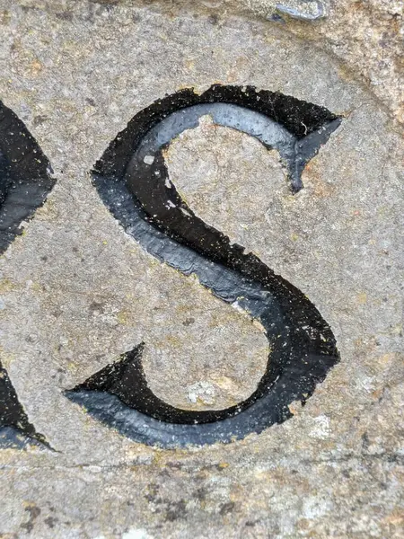 Sıkıntılı Durum Tipografisi ile Yazılan Sözcükler Ransom Yazı Tipi S Harfi Bulundu