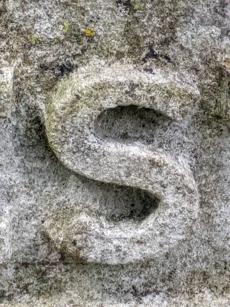 Sıkıntılı Durum Tipografisi ile Yazılan Sözcükler Ransom Yazı Tipi S Harfi Bulundu