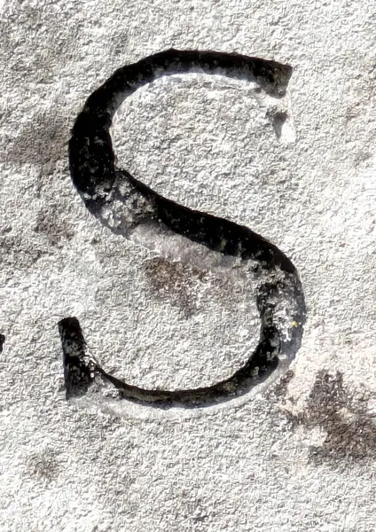 Sıkıntılı Durum Tipografisi ile Yazılan Sözcükler Ransom Yazı Tipi S Harfi Bulundu