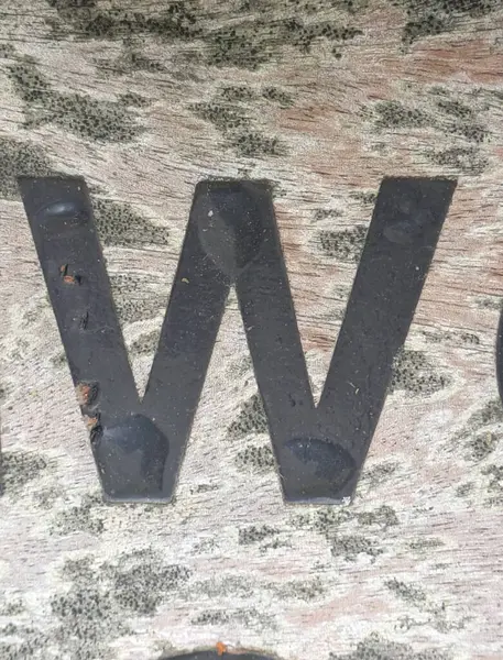 Sıkıntılı Durum Tipografisi ile Yazılan Kelimeler Ransom Yazı Tipi Harfi W