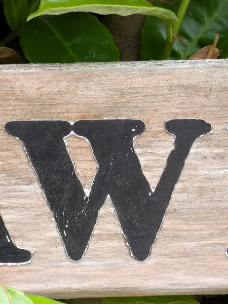 Sıkıntılı Durum Tipografisi ile Yazılan Kelimeler Ransom Yazı Tipi Harfi W