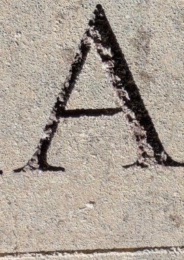 Sıkıntılı Durum Tipografisi ile Yazılan Sözcükler Fidye Mektubu A 'yı Buldu