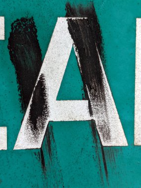 Sıkıntılı Durum Tipografisi ile Yazılan Sözcükler Fidye Mektubu A 'yı Buldu