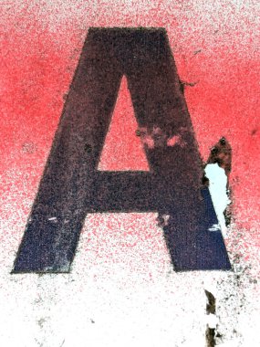 Sıkıntılı Durum Tipografisi ile Yazılan Sözcükler Fidye Mektubu A 'yı Buldu