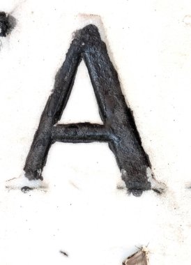 Sıkıntılı Durum Tipografisi ile Yazılan Sözcükler Fidye Mektubu A 'yı Buldu