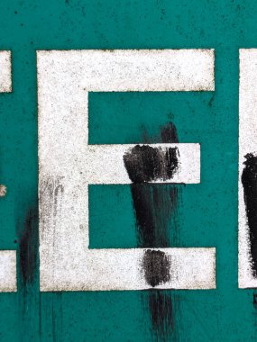 Sıkıntılı Durum Tipografisi ile Yazılan Sözcükler Fidye Mektubu E Bulundu