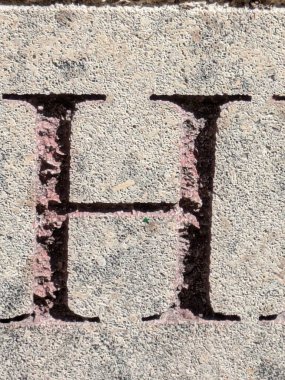 Sıkıntılı Durum Tipografisi ile Yazılan Kelimeler Fidye Mektubu H 'yi Buldu