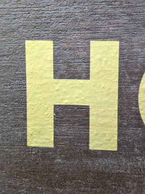 Sıkıntılı Durum Tipografisi ile Yazılan Kelimeler Fidye Mektubu H 'yi Buldu