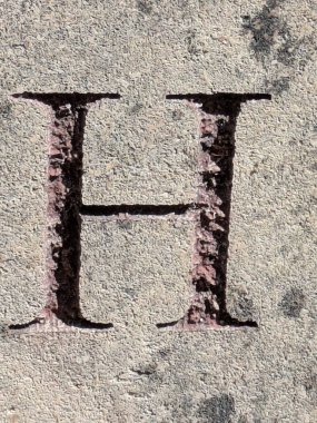 Sıkıntılı Durum Tipografisi ile Yazılan Kelimeler Fidye Mektubu H 'yi Buldu