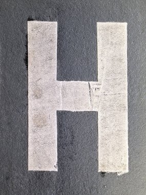 Sıkıntılı Durum Tipografisi ile Yazılan Kelimeler Fidye Mektubu H 'yi Buldu