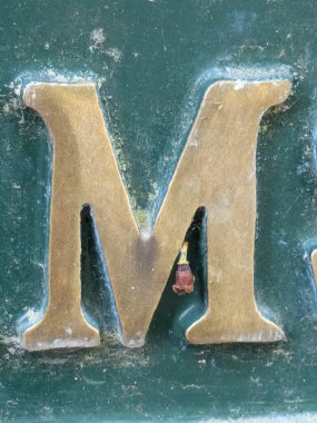 Sıkıntılı Durum Tipografisi ile Yazılan Kelimeler Fidye Mektubu M 'yi Buldu