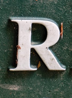 Sıkıntılı Durum Tipografisi ile Yazılan Kelimeler Fidye Mektubu R 'yi Buldu