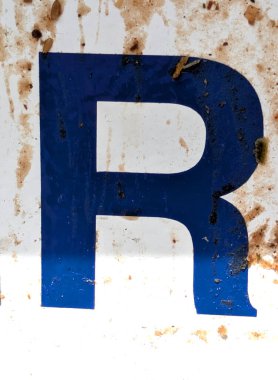 Sıkıntılı Durum Tipografisi ile Yazılan Kelimeler Fidye Mektubu R 'yi Buldu