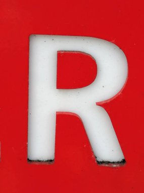 Sıkıntılı Durum Tipografisi ile Yazılan Kelimeler Fidye Mektubu R 'yi Buldu