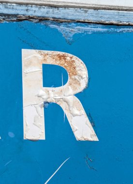 Sıkıntılı Durum Tipografisi ile Yazılan Kelimeler Fidye Mektubu R 'yi Buldu