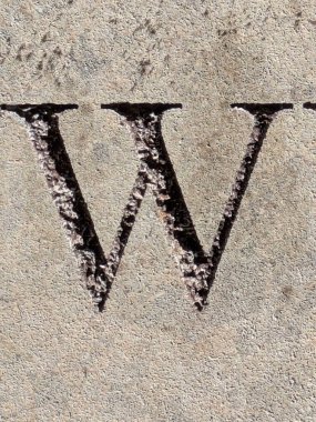 Sıkıntılı Durum Tipografisi ile Yazılan Sözcükler Fidye Mektubu W 'yu Buldu