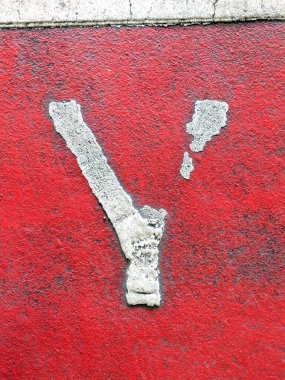 Sıkıntılı Durum Tipografisi ile Yazılan Kelimeler Fidye Mektubu Y 'yi Buldu