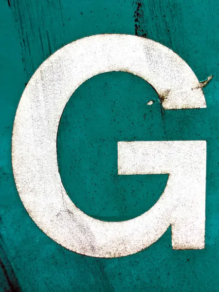 Sıkıntılı Durum Tipografisi ile Yazılan Sözcükler Ransom Yazı Tipi Harfi G