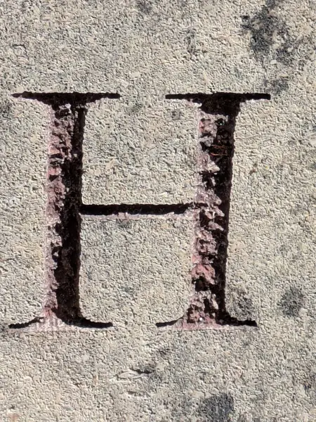 Sıkıntılı Durum Tipografisi ile Yazılan Kelimeler Fidye Mektubu H 'yi Buldu