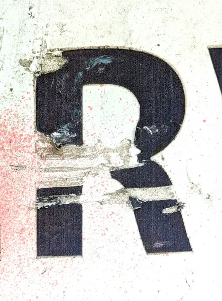 Sıkıntılı Durum Tipografisi ile Yazılan Kelimeler Fidye Mektubu R 'yi Buldu