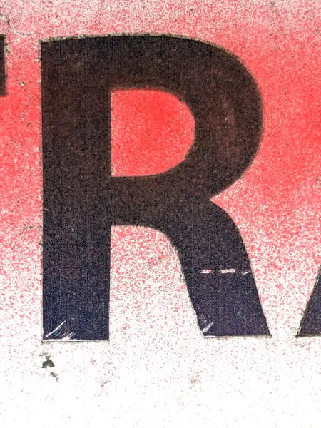 Sıkıntılı Durum Tipografisi ile Yazılan Kelimeler Fidye Mektubu R 'yi Buldu