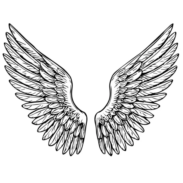 Melek Kuş ya da Ejderha Şablonu şeklinde Kanat Tüyleri