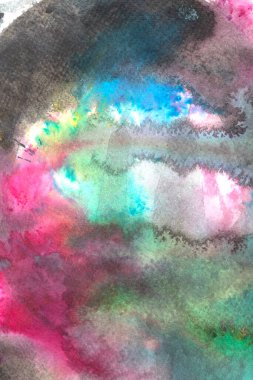 Astrac Suluboya Canlı Gökkuşağı Boyası Bulut Şeklinde Birbirine Harmanlanan Arkaplan