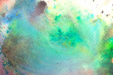 Astrac Suluboya Canlı Gökkuşağı Boyası Bulut Şeklinde Birbirine Harmanlanan Arkaplan