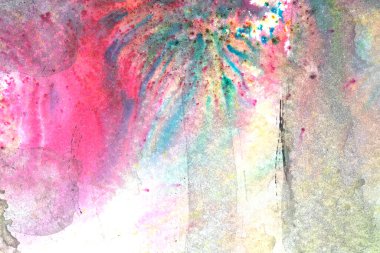 Astrac Suluboya Canlı Gökkuşağı Boyası Bulut Şeklinde Birbirine Harmanlanan Arkaplan