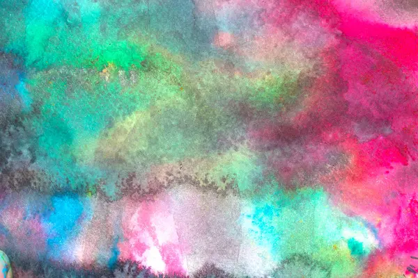 Astrac Suluboya Canlı Gökkuşağı Boyası Bulut Şeklinde Birbirine Harmanlanan Arkaplan