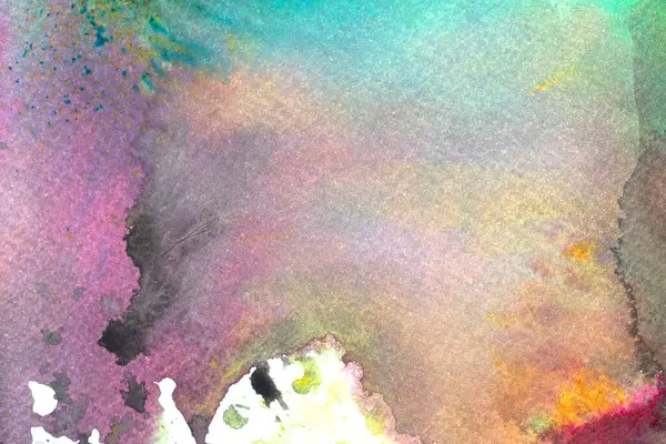 Astrac Suluboya Canlı Gökkuşağı Boyası Bulut Şeklinde Birbirine Harmanlanan Arkaplan