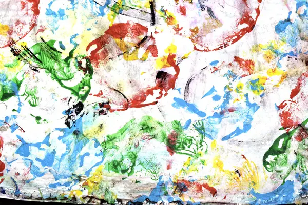 Kalın desenli Soyut Akrilik Boya Çizgileri, Girdaplar ve Fırça Darbeleri ve Canlı Sıçratmalar Sıvı Arkaplan