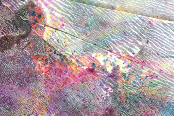 Kalın desenli Soyut Akrilik Boya Çizgileri, Girdaplar ve Fırça Darbeleri ve Canlı Sıçratmalar Sıvı Arkaplan