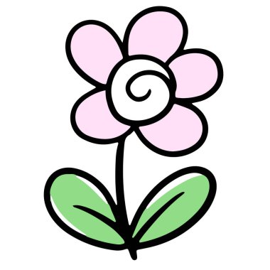 Bir Yaban Çiçeği İkon Düğünçiçeği Logosu, Daisy, Karahindiba, Etc