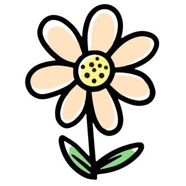 Bir Yaban Çiçeği İkon Düğünçiçeği Logosu, Daisy, Karahindiba, Etc