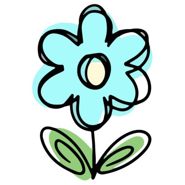 Bir Yaban Çiçeği İkon Düğünçiçeği Logosu, Daisy, Karahindiba, Etc