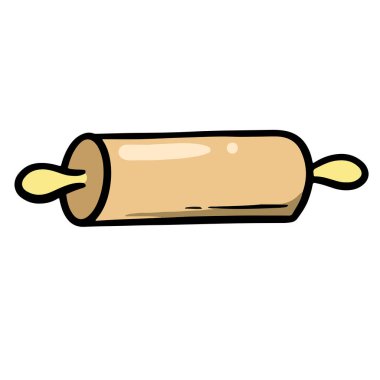 Çizgi film Rolling Pin Utensil Çizim Vektörü 