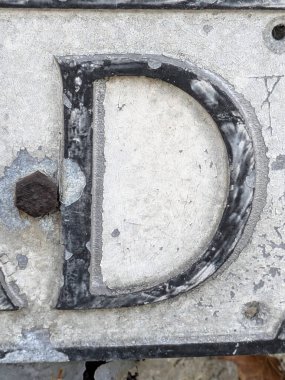 Sıkıntılı Durum Tipografisi ile Yazılan Kelimeler Fidye Mektubu D 'yi Buldu