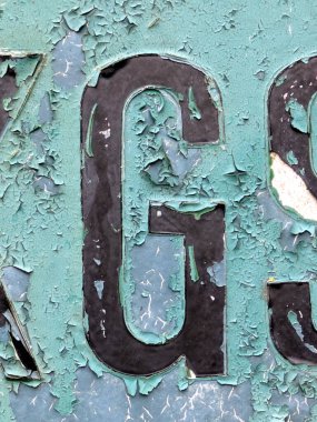 Sıkıntılı Durum Tipografisi ile Yazılan Sözcükler Ransom Yazı Tipi Harfi G