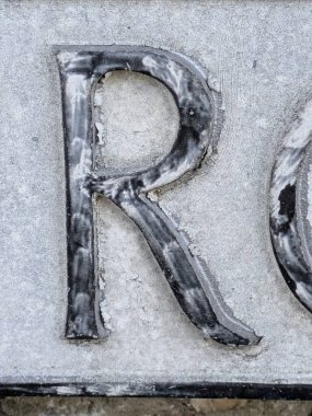 Sıkıntılı Durum Tipografisi ile Yazılan Kelimeler Fidye Mektubu R 'yi Buldu