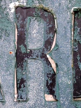 Sıkıntılı Durum Tipografisi ile Yazılan Kelimeler Fidye Mektubu R 'yi Buldu