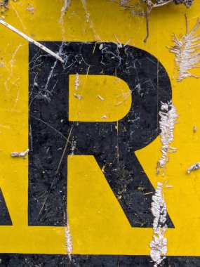 Sıkıntılı Durum Tipografisi ile Yazılan Kelimeler Fidye Mektubu R 'yi Buldu