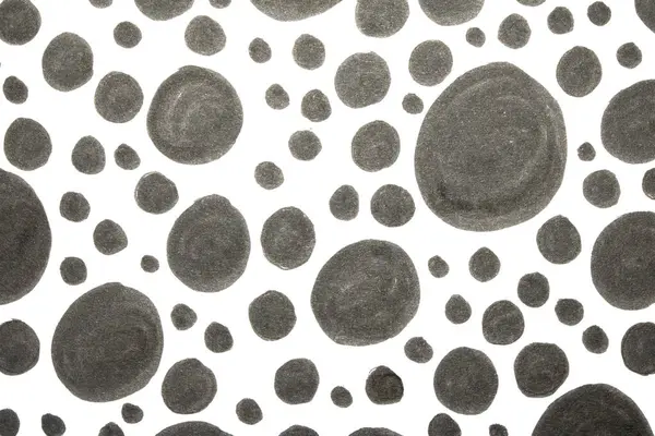 El çizimi kalem çemberini kapatın. Beyaz arkaplandaki noktalar ve noktalar.