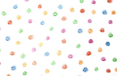 Çok renkli çocuk kalemi boya kalemi benekli benekli puantiyeli arkaplan