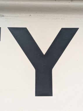 Sıkıntılı Durum Tipografisi ile Yazılan Kelimeler Fidye Mektubu Y 'yi Buldu